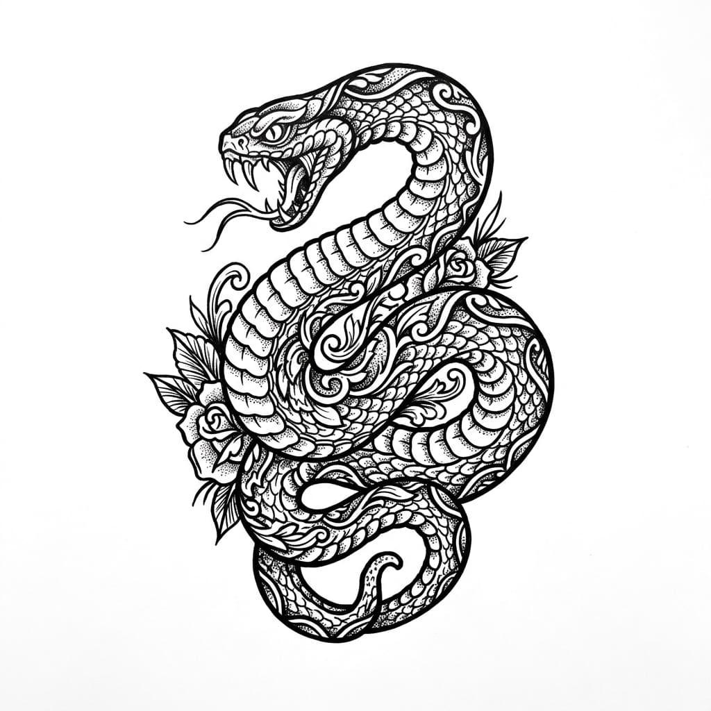 Snake Tattoos tattoo design idea 17