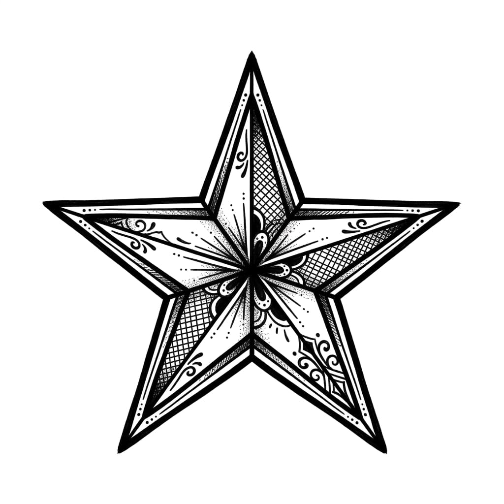 Star Tattoos tattoo design idea 7