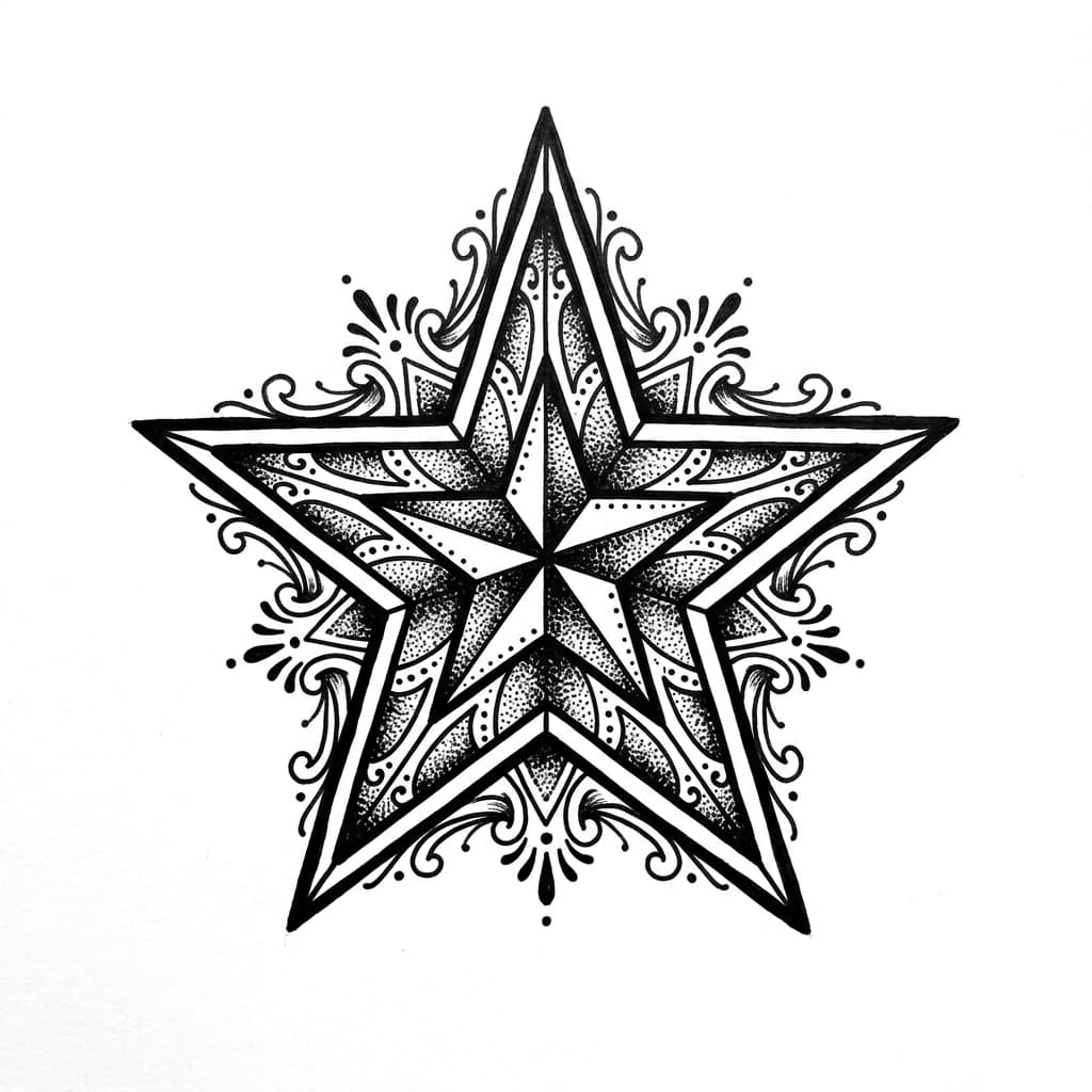 Star Tattoos tattoo design idea 19