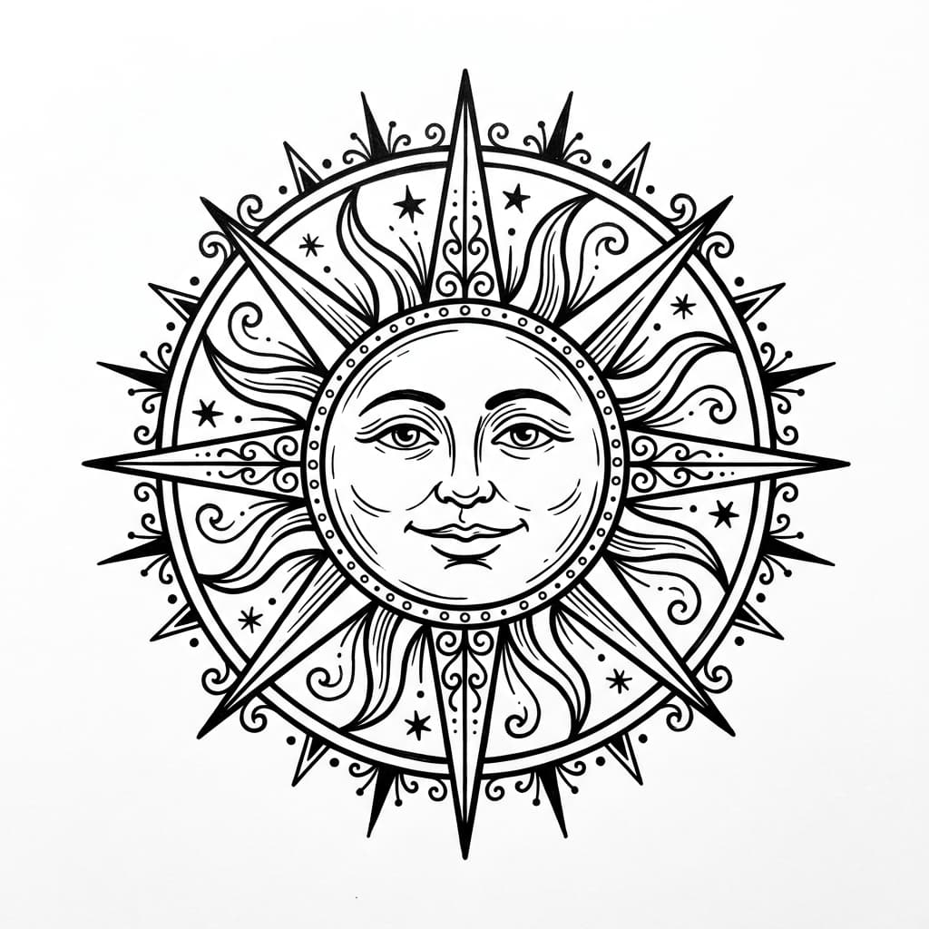 Sun Tattoos tattoo design idea 2
