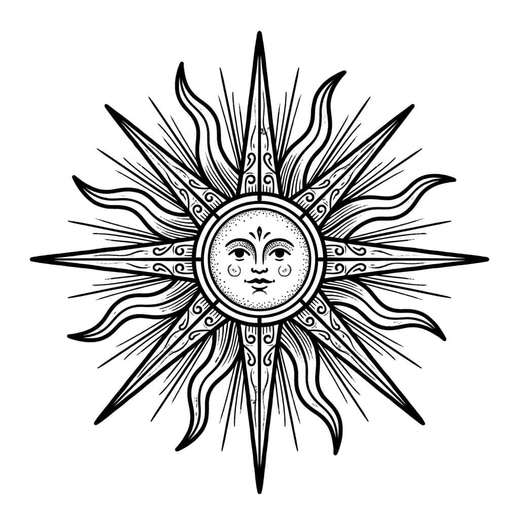 Sun Tattoos tattoo design idea 4