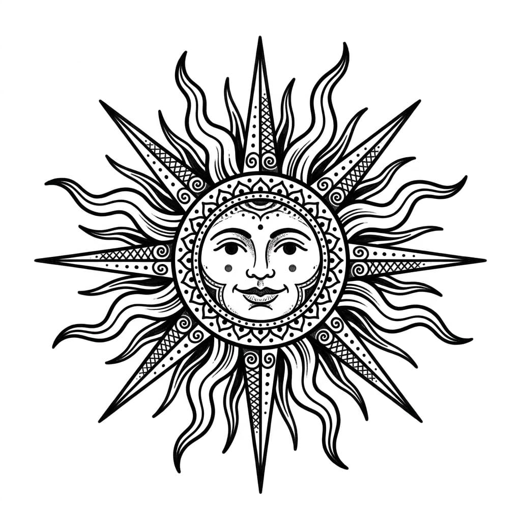 Sun Tattoos tattoo design idea 14