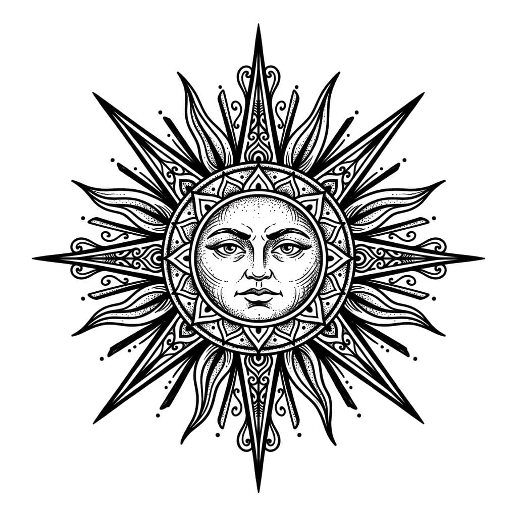 Sun Tattoos tattoo design idea 16