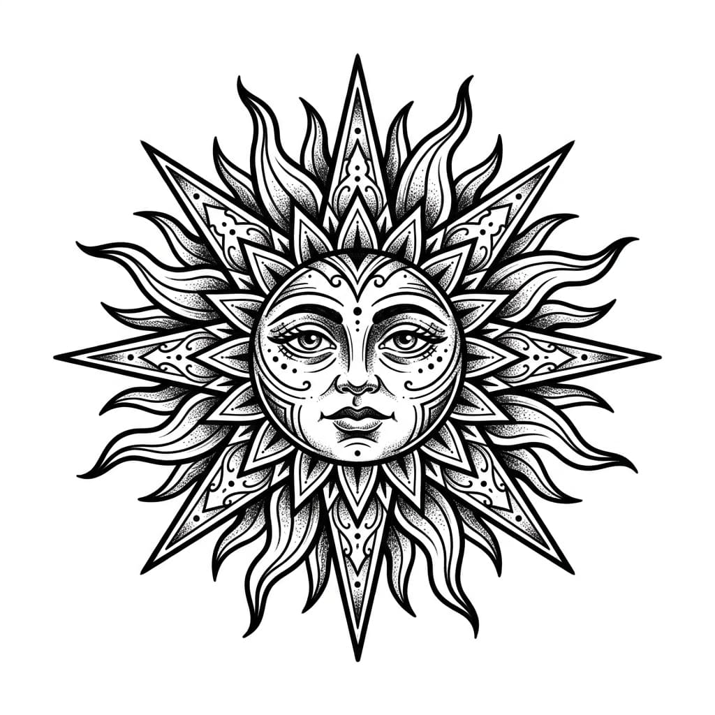 Sun Tattoos tattoo design idea 20