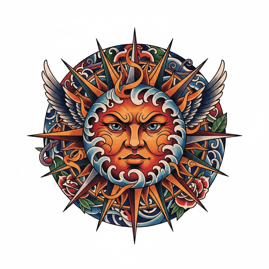 Sun Tattoos tattoo design idea 23