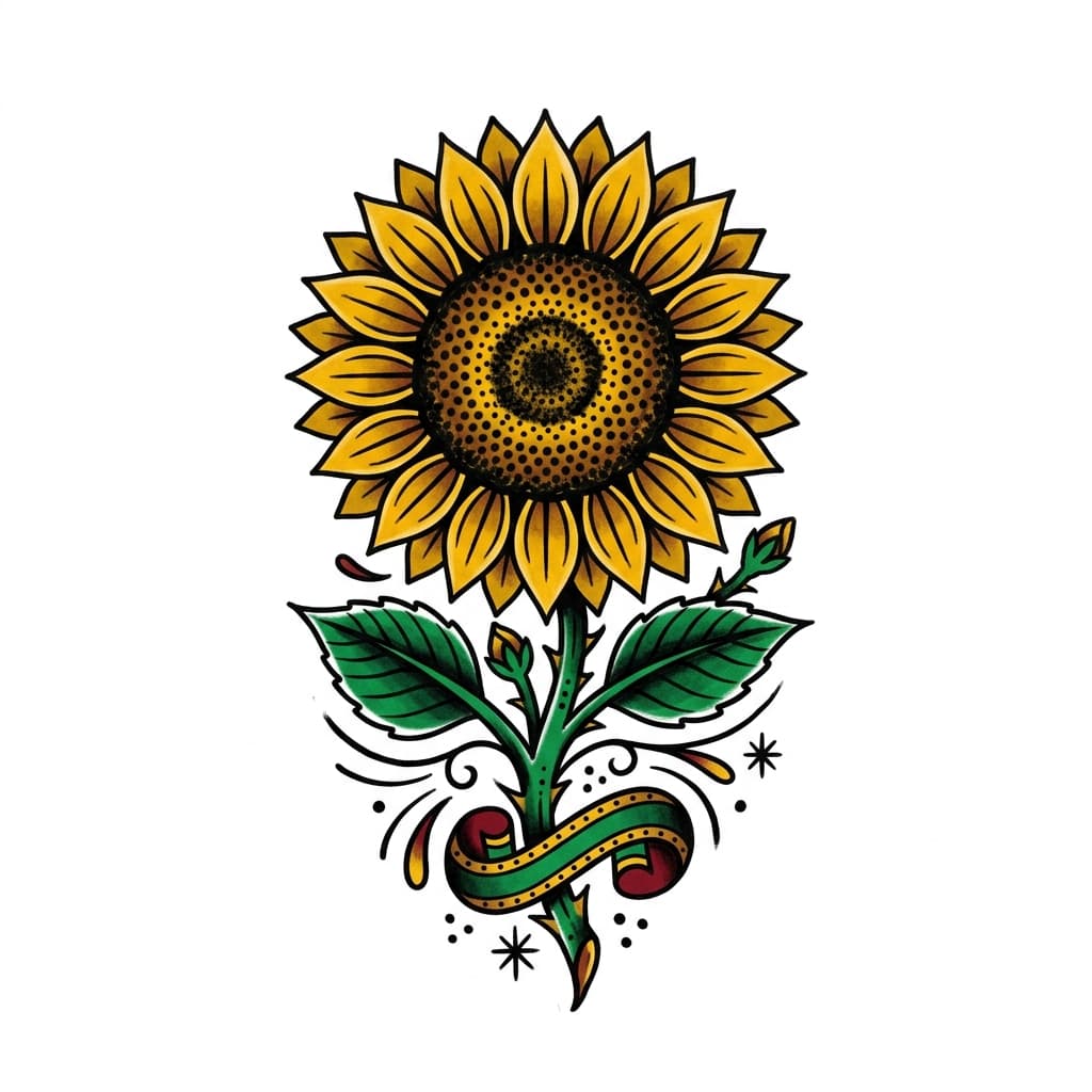 Sunflower Tattoos tattoo design idea 10