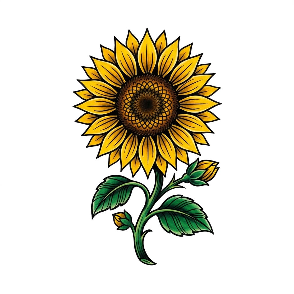 Sunflower Tattoos tattoo design idea 11