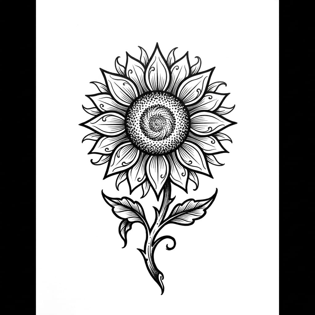 Sunflower Tattoos tattoo design idea 12