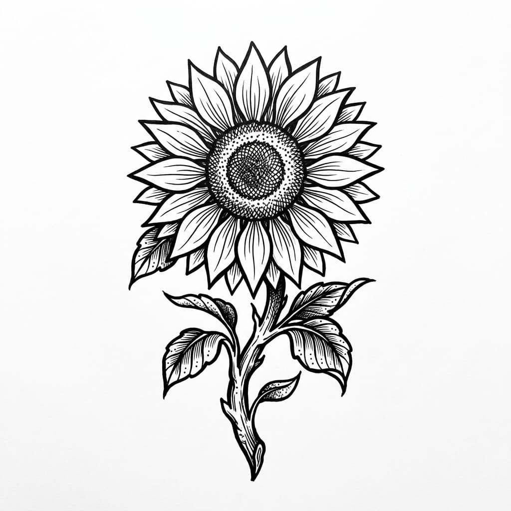 Sunflower Tattoos tattoo design idea 15
