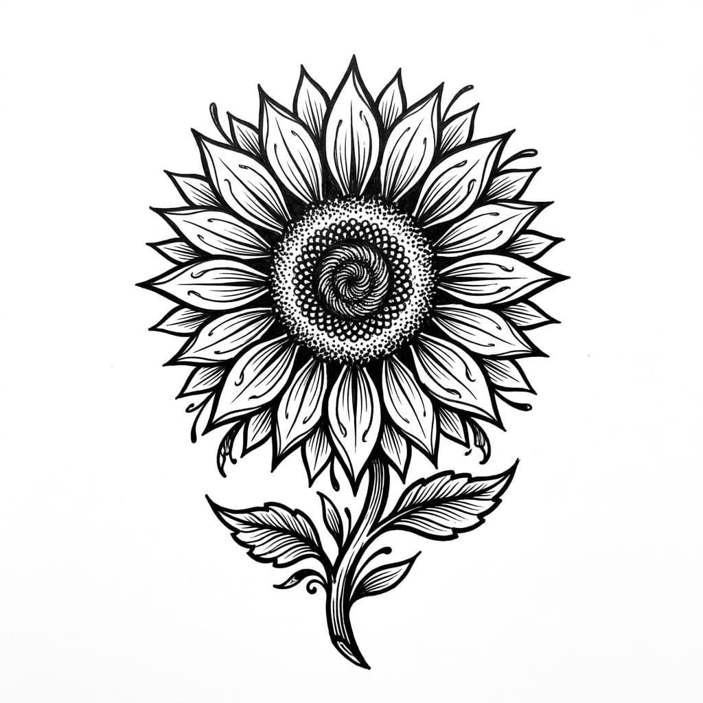 Sunflower Tattoos tattoo design idea 20