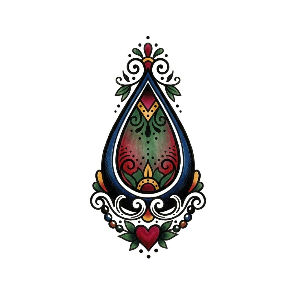 Teardrop Tattoos tattoo design idea 11