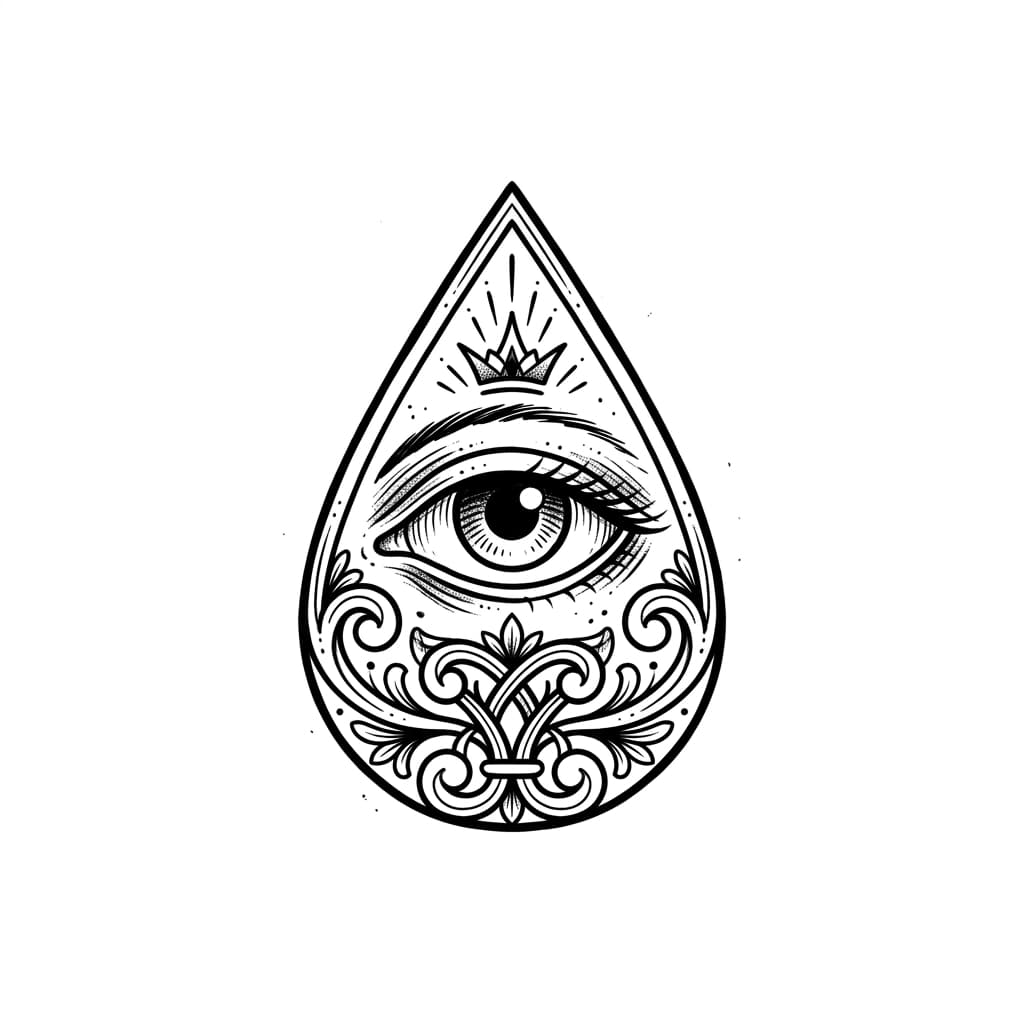 Teardrop Tattoos tattoo design idea 16