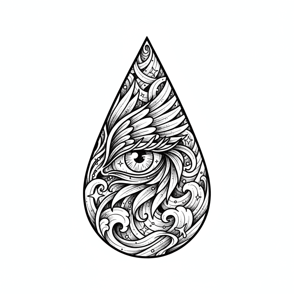 Teardrop Tattoos tattoo design idea 21