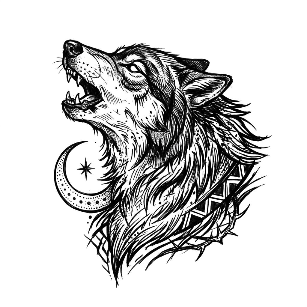 Wolf Tattoos tattoo design idea 2