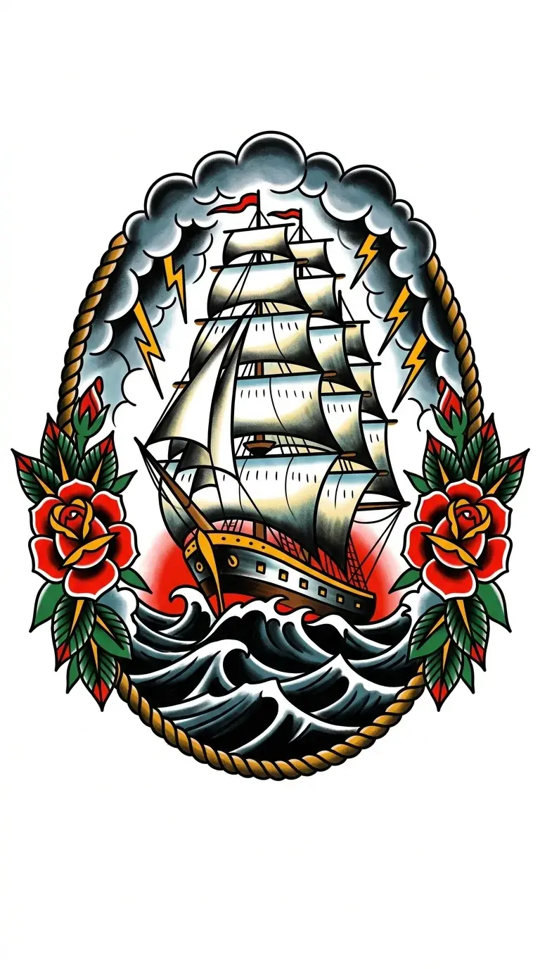 American Traditional Back Tattoos inspiration 3