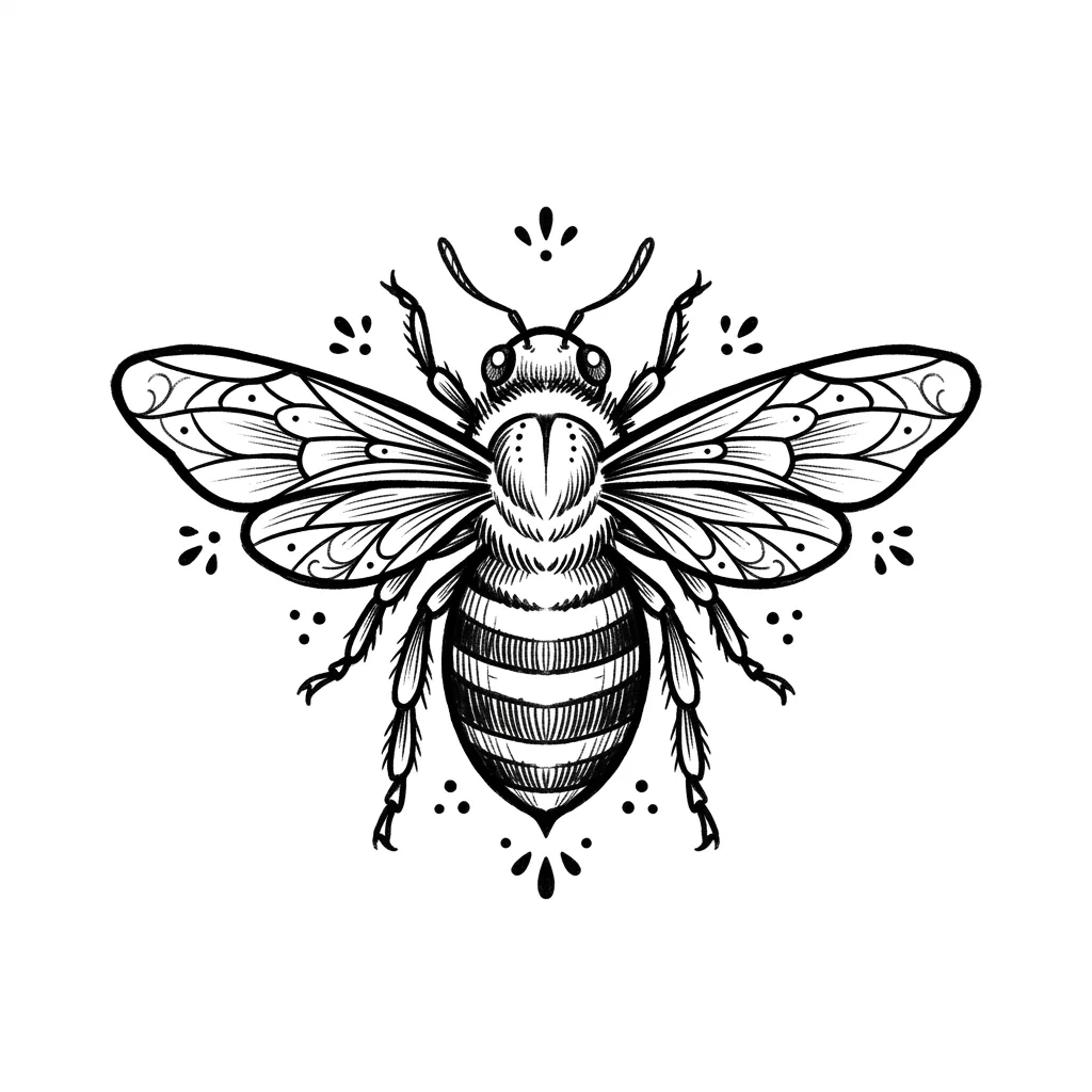 Bee Tattoos — AI-generated tattoo design ideas