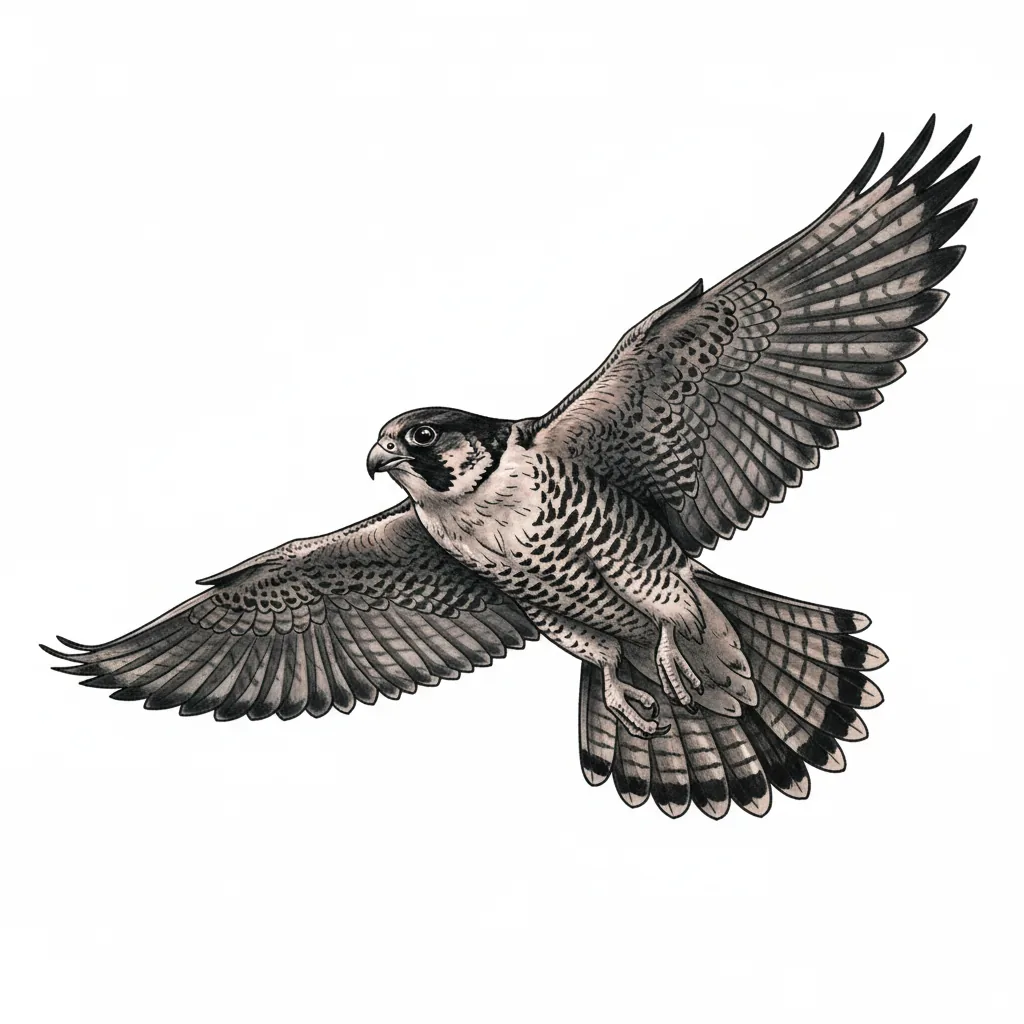 Blackwork bird tattoo idea for wrist