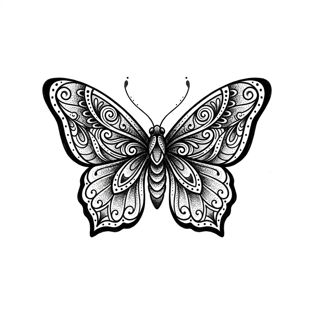 Color butterfly tattoo idea for collarbone