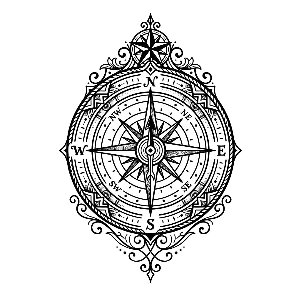Compass Tattoos inspiration 3