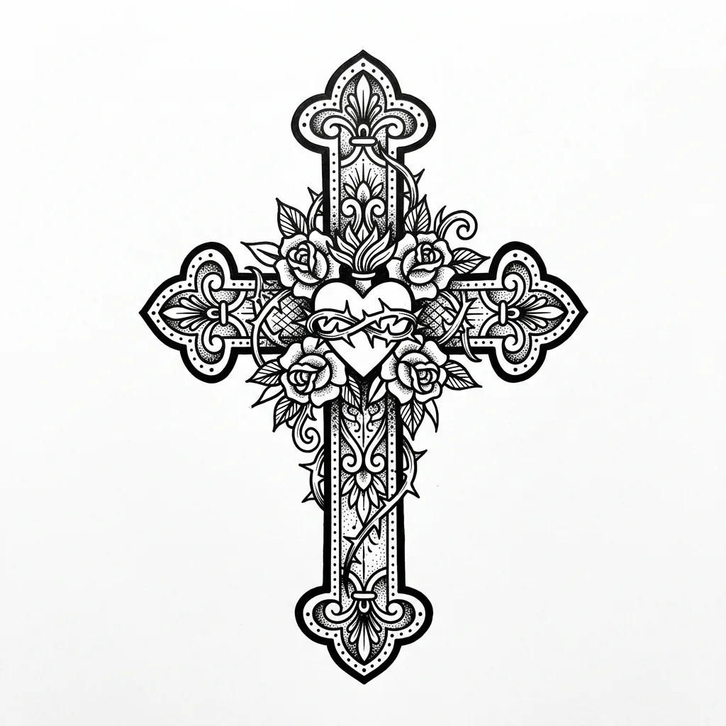 Cross Tattoos — AI-generated design examples