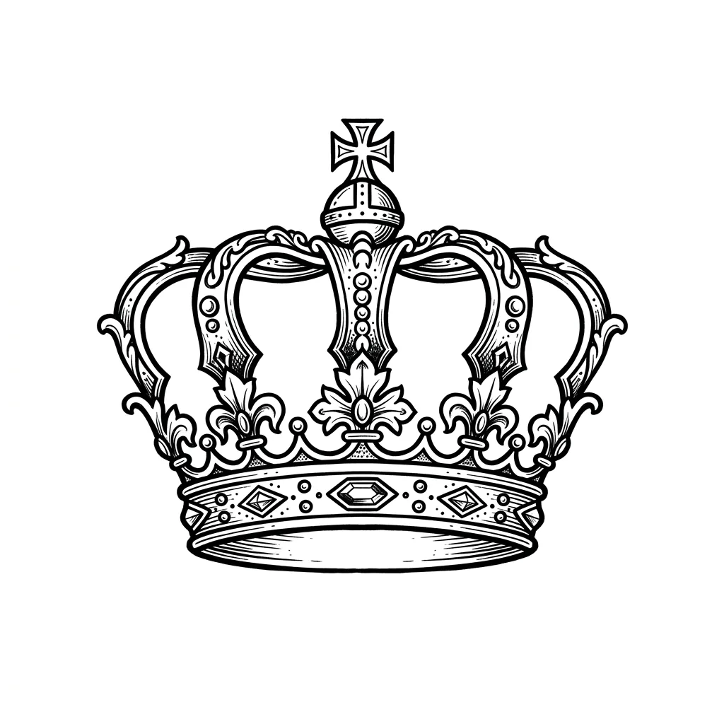 Crown Tattoos — AI-generated design examples