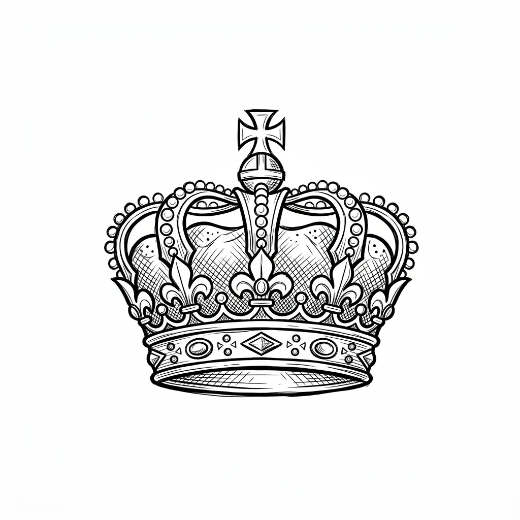 Color crown tattoo idea for collarbone