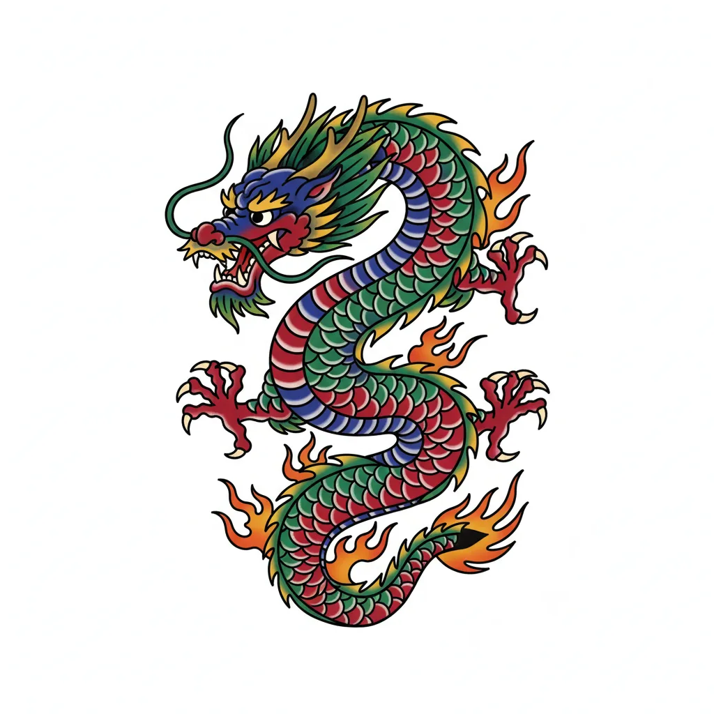 Blackwork dragon tattoo idea for wrist