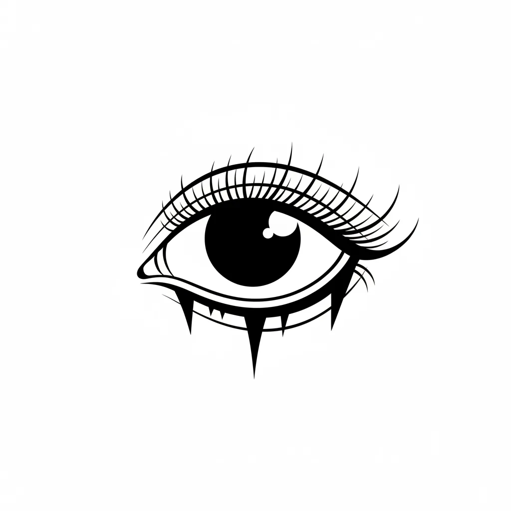 Blackwork eye tattoo idea for wrist