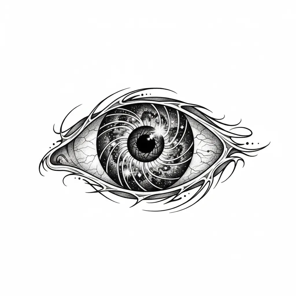 Color eye tattoo idea for collarbone