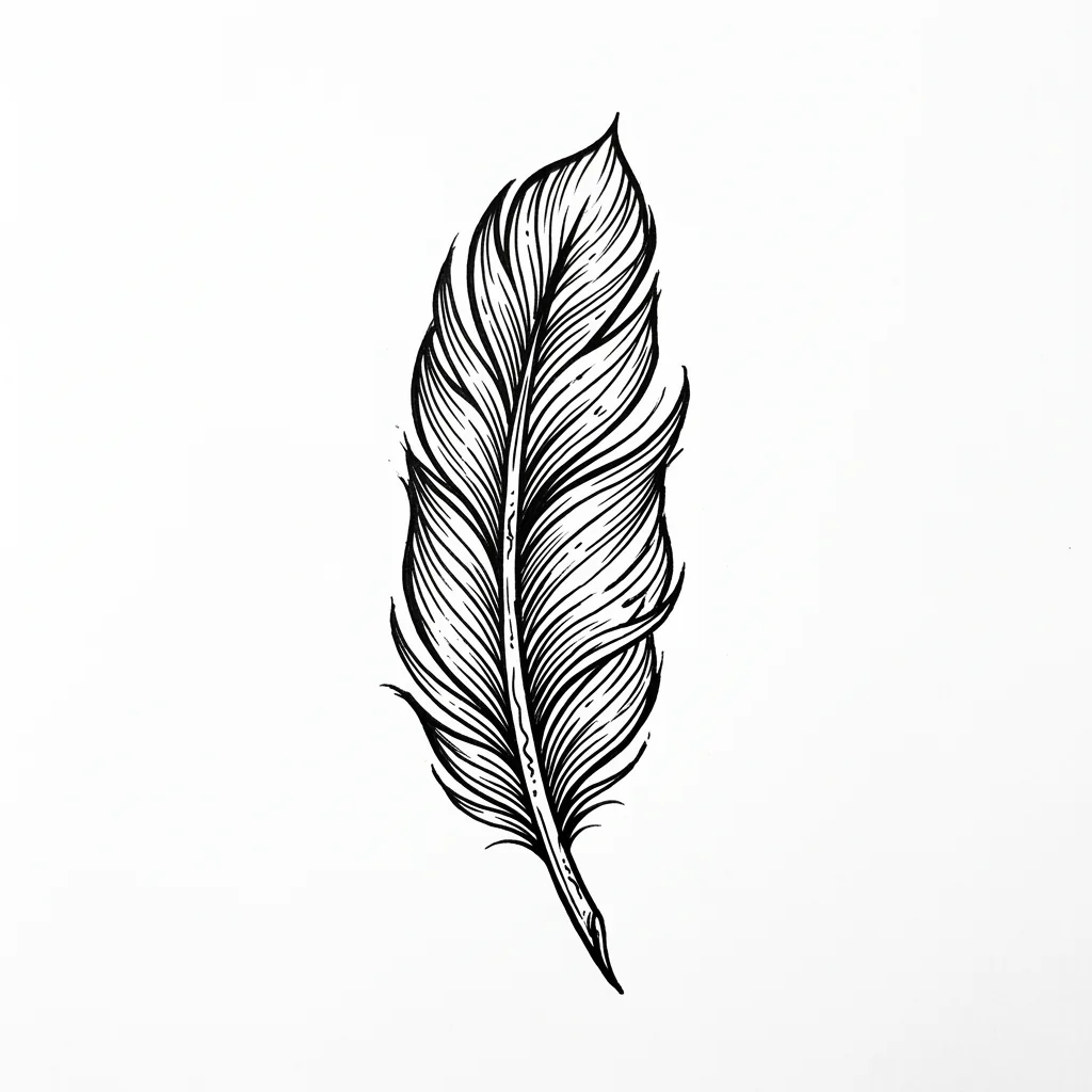 Color feather tattoo idea for collarbone