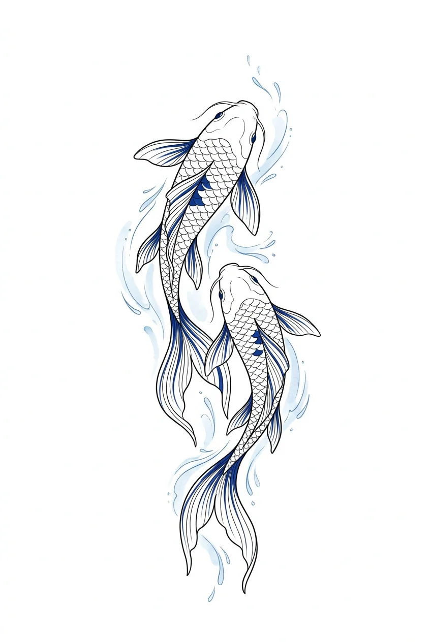 Fine Line Tattoo Stencils inspiration 3
