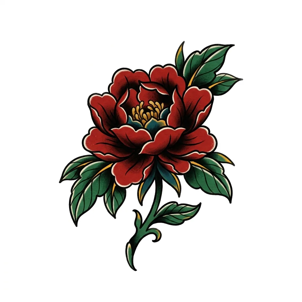Blackwork flower tattoo idea for wrist