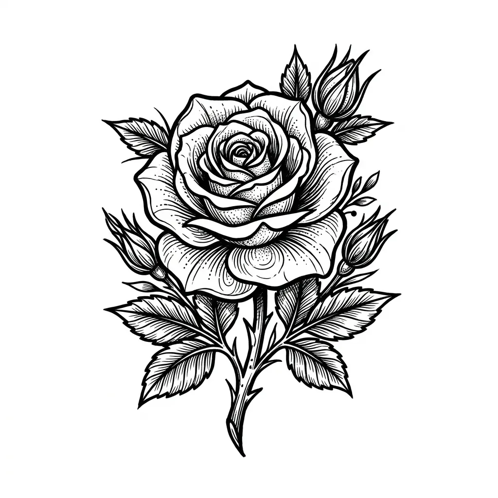 Realistic flower tattoo idea for shoulder