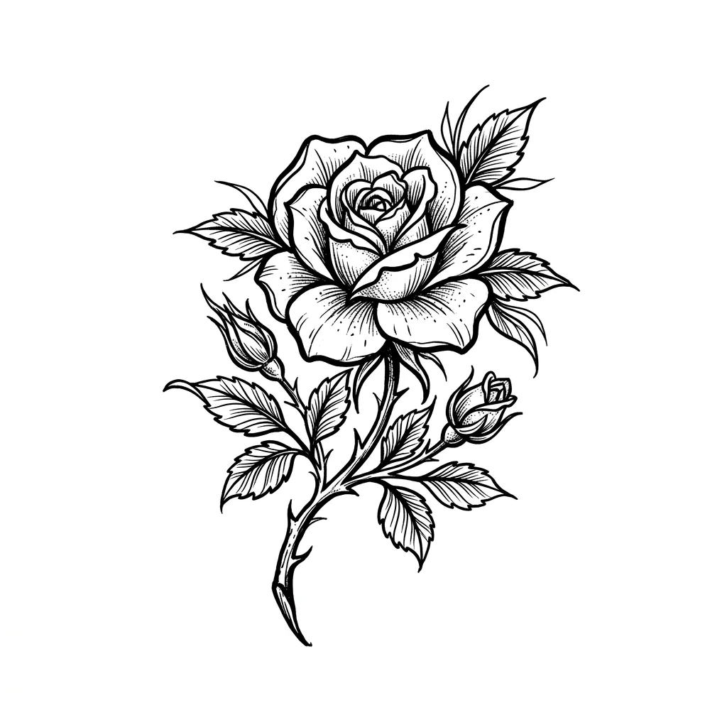 Geometric flower tattoo idea for upper arm