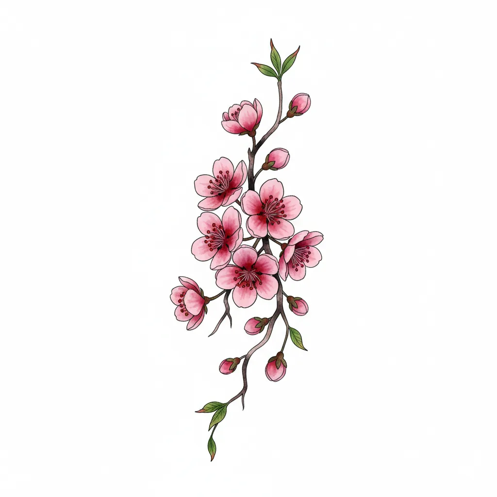 Blackwork flower tattoo idea for wrist