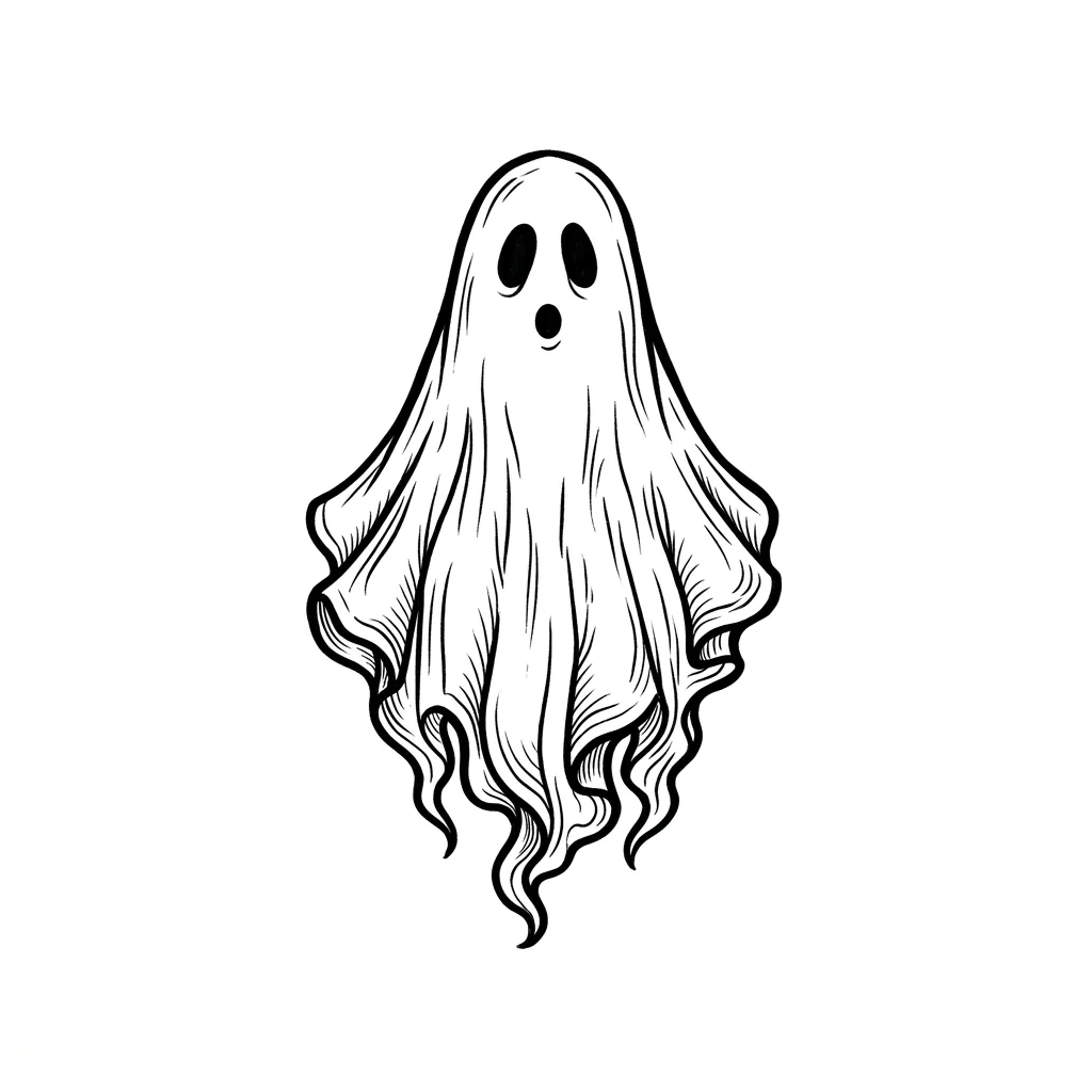 Realistic ghost tattoo idea for shoulder