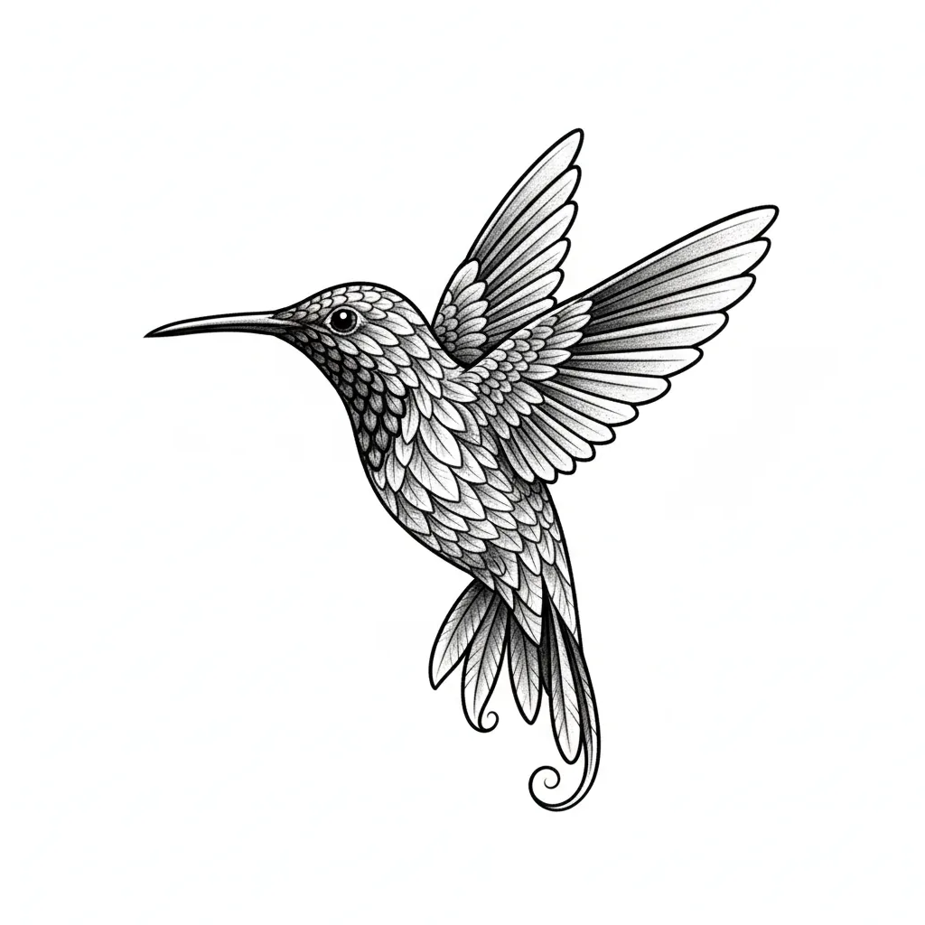 Color hummingbird tattoo idea for collarbone