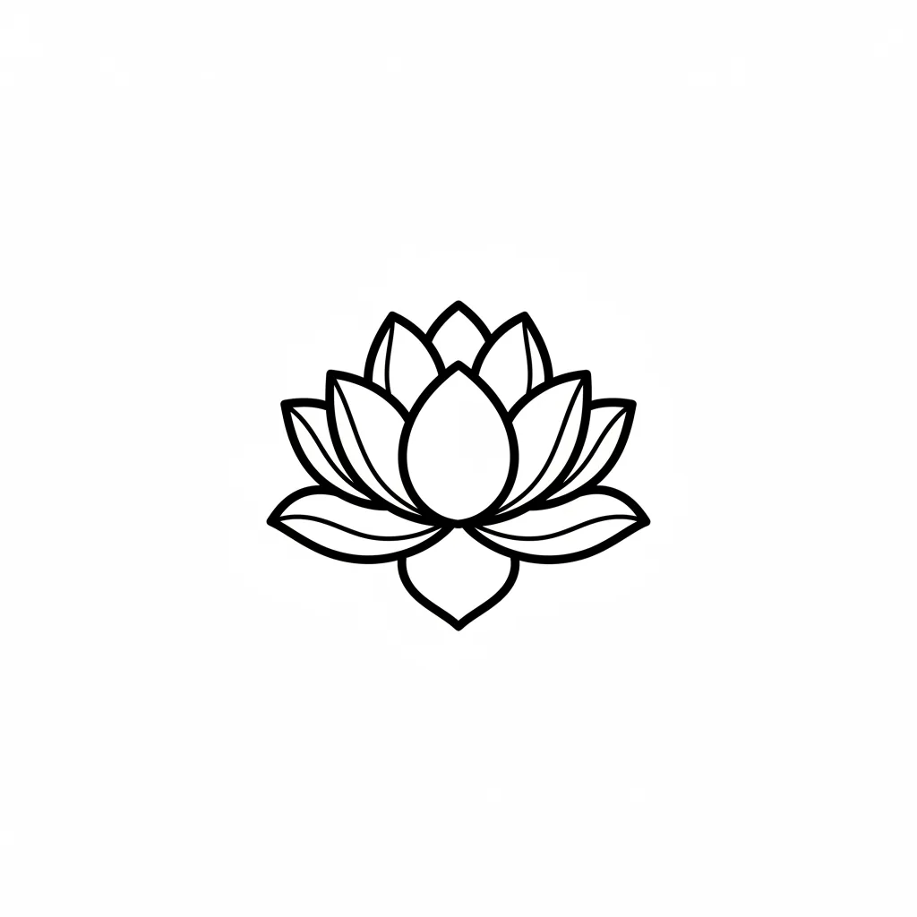 Color lotus tattoo idea for collarbone