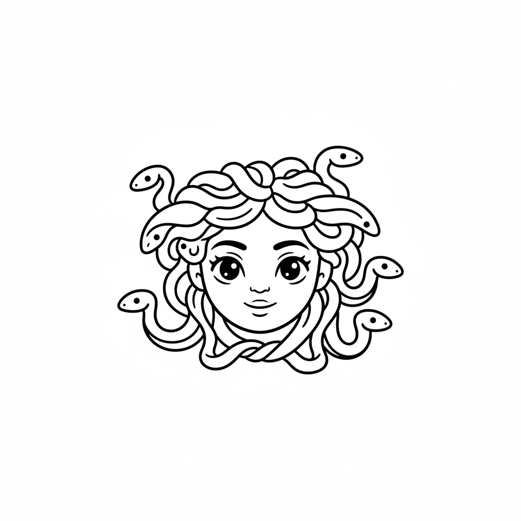 Blackwork medusa tattoo idea for wrist