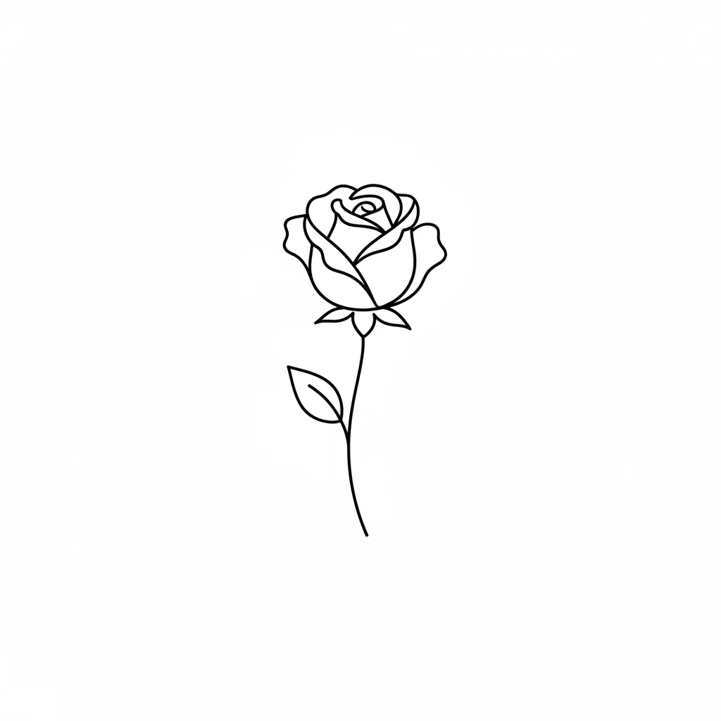Traditional rose tattoo idea for back