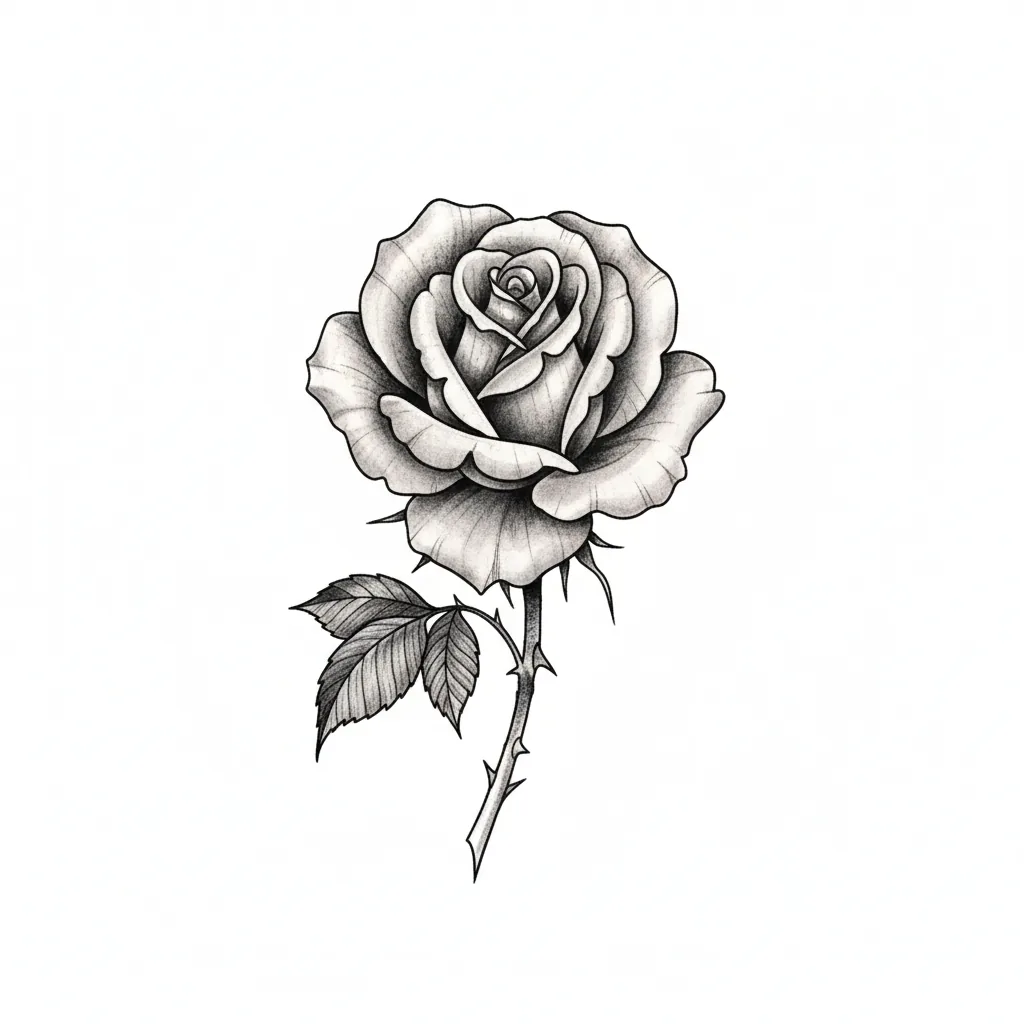 Color rose tattoo idea for collarbone