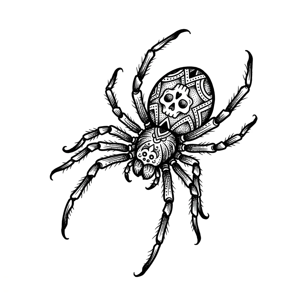 Fine-line spider tattoo idea for forearm
