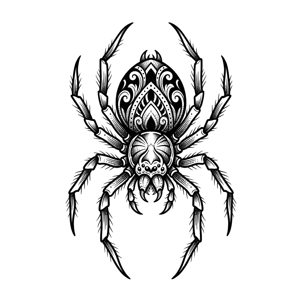 Color spider tattoo idea for collarbone