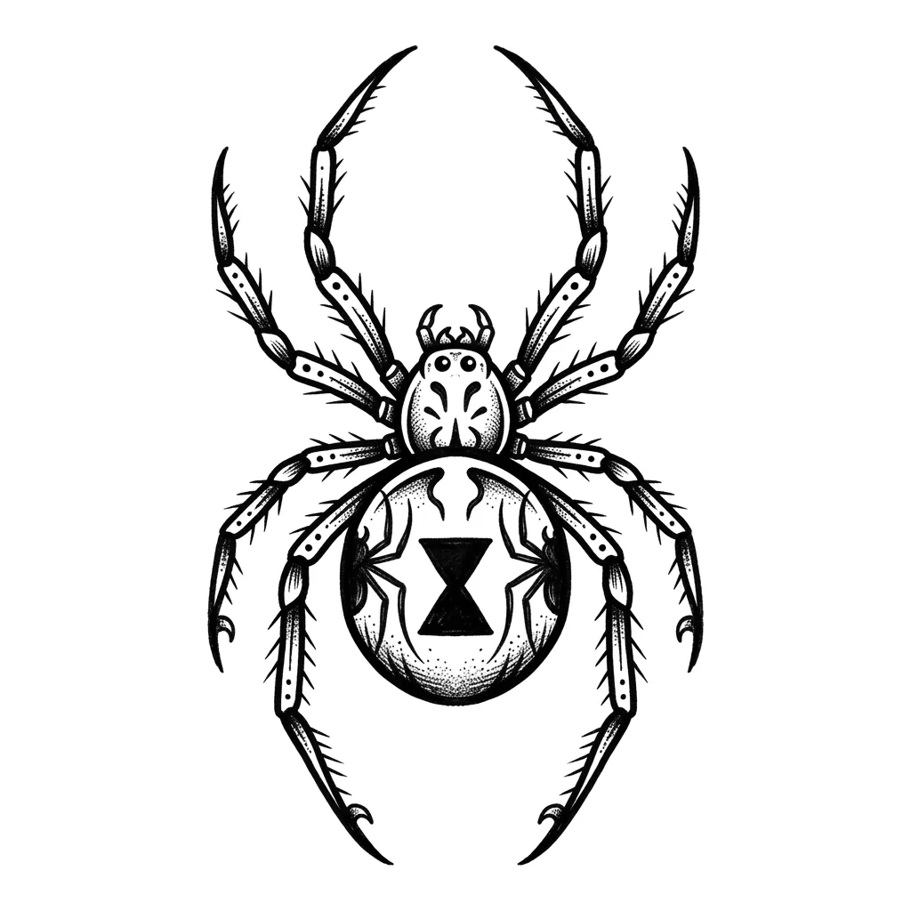 Fine-line spider tattoo idea for forearm