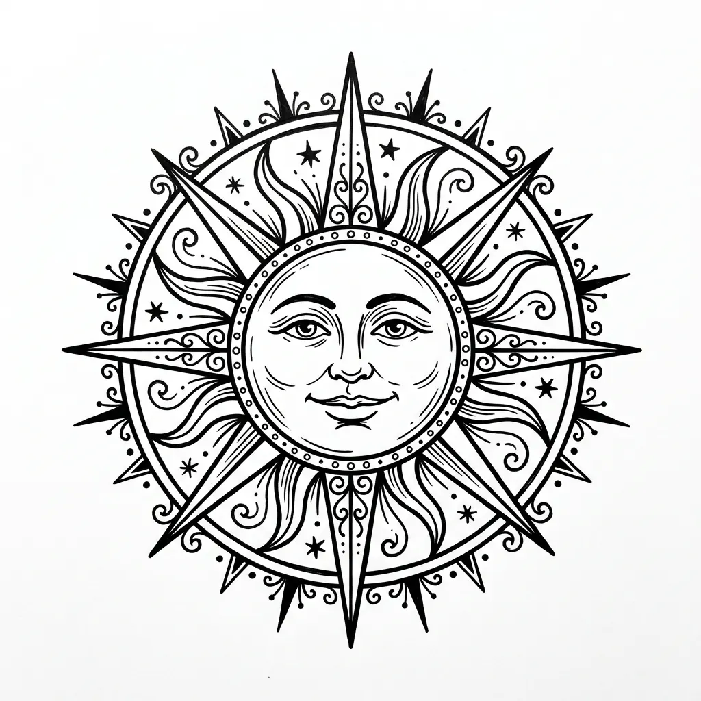 Sun Tattoos inspiration 2