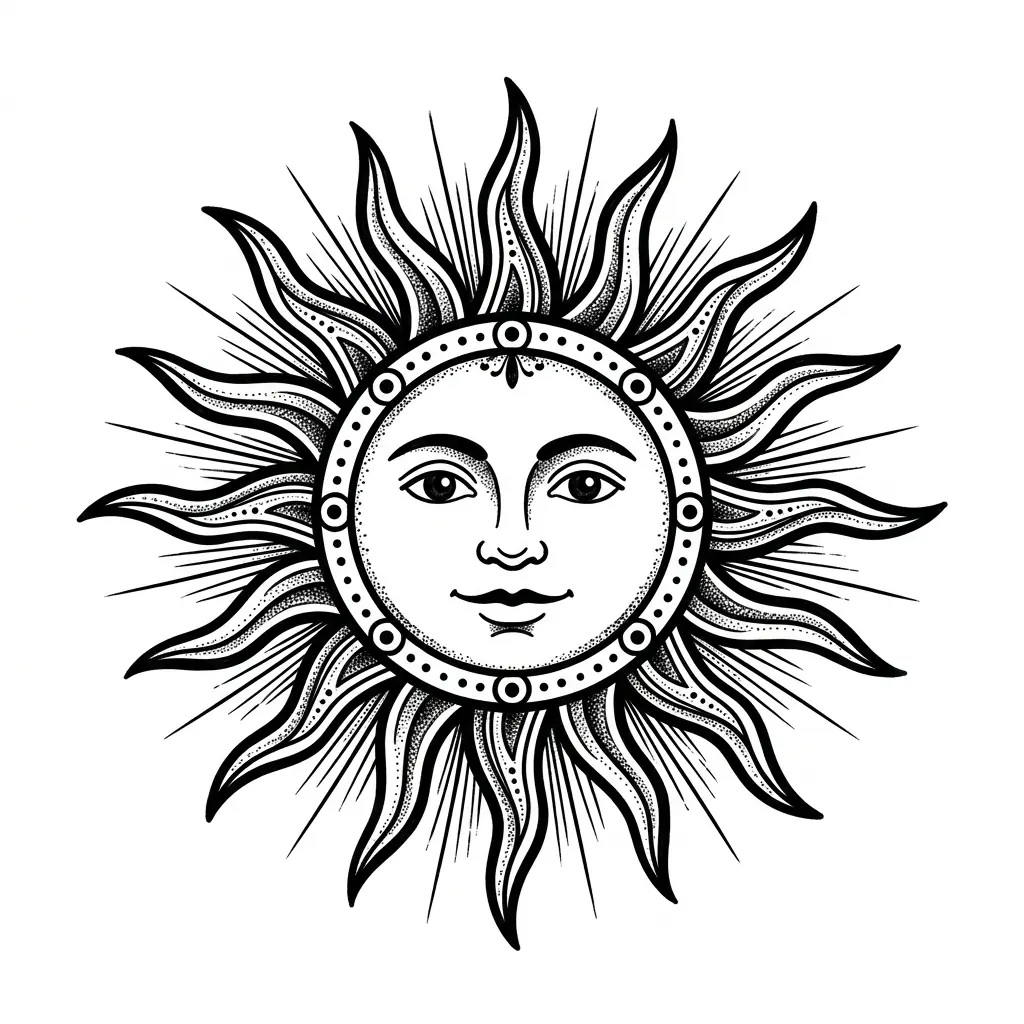 Sun Tattoos inspiration 3