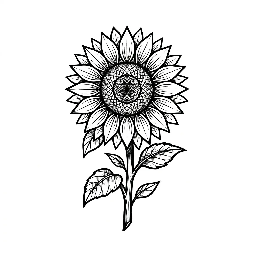 Realistic sunflower tattoo idea for shoulder