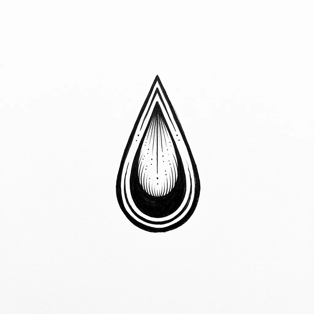 Color teardrop tattoo idea for collarbone