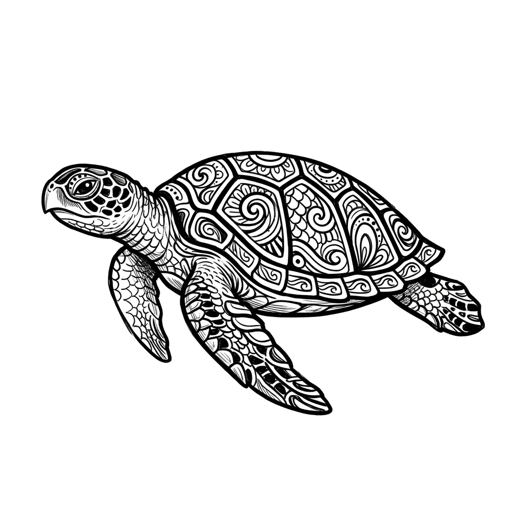 Color turtle tattoo idea for collarbone